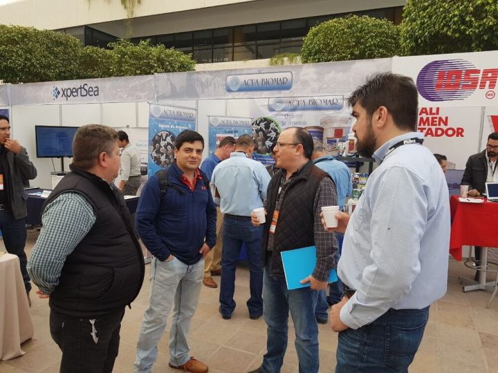 Norman Atendiendo clientes stand