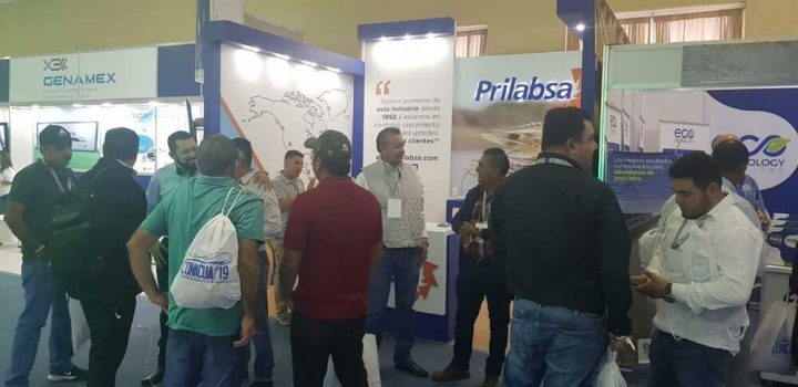 Norman stand atendiendo clientes